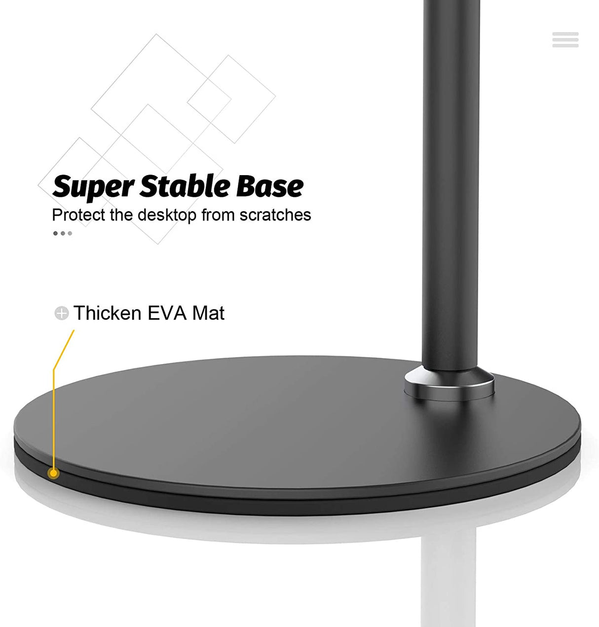 Support de support de téléphone à col de cygne, support de téléphone réglable à 360 °