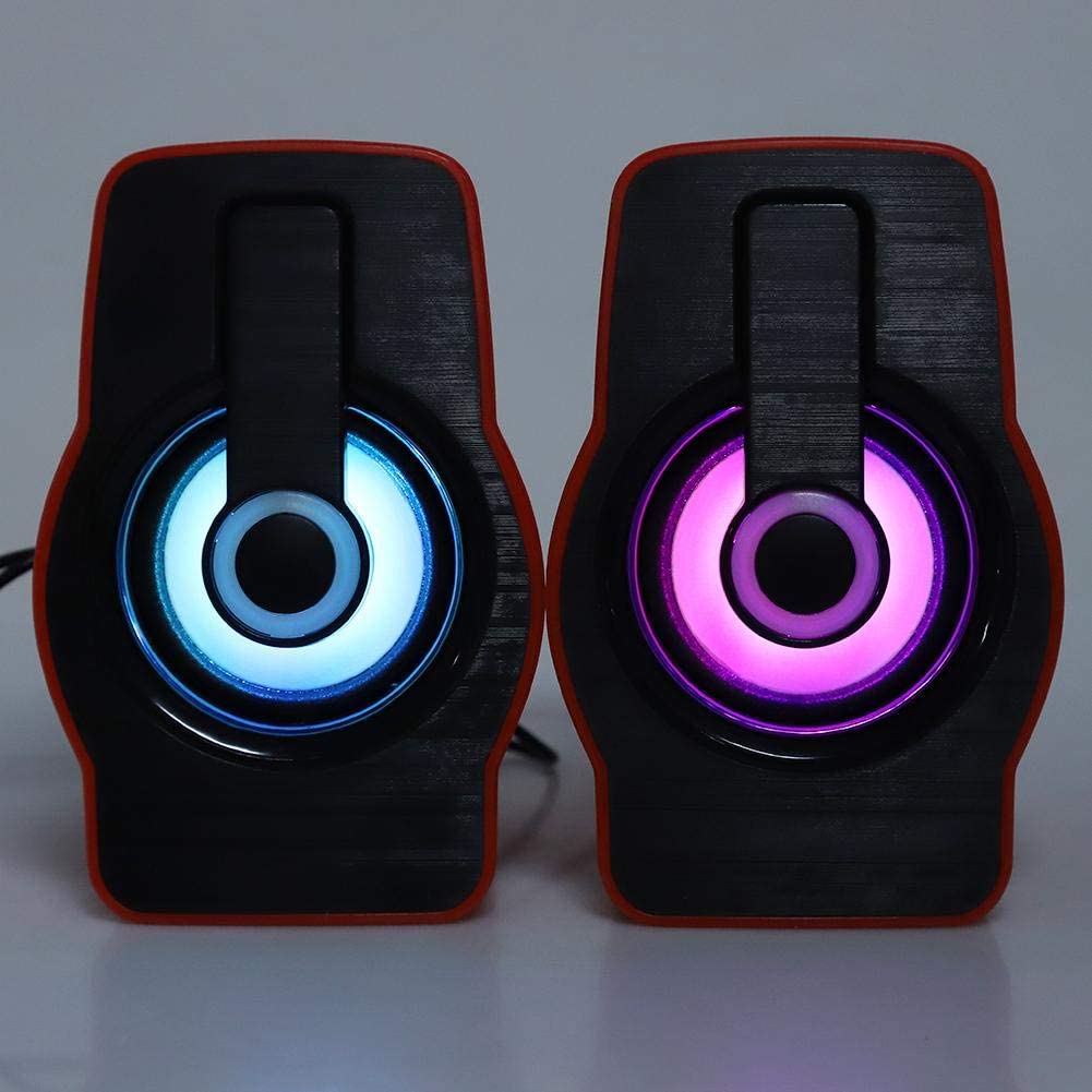 Mini haut-parleur LED USB BOS-FT185 pour ordinateur