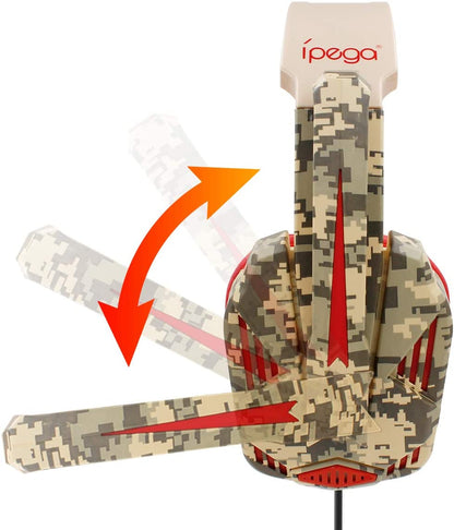 Casque serre-tête filaire multifonction Ipega PG-R005 (compatible avec N-Switch / PS4 / PC / XBOX ONE 4mm)
