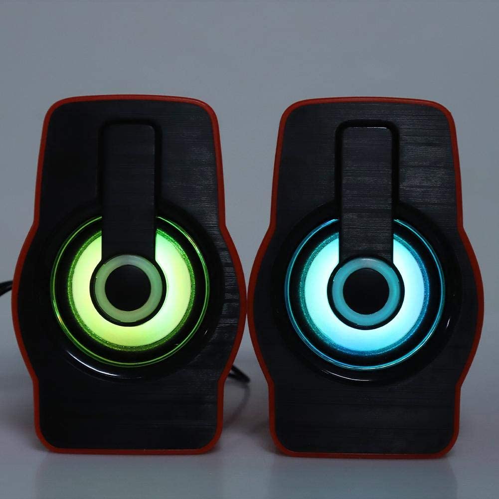Mini haut-parleur LED USB BOS-FT185 pour ordinateur