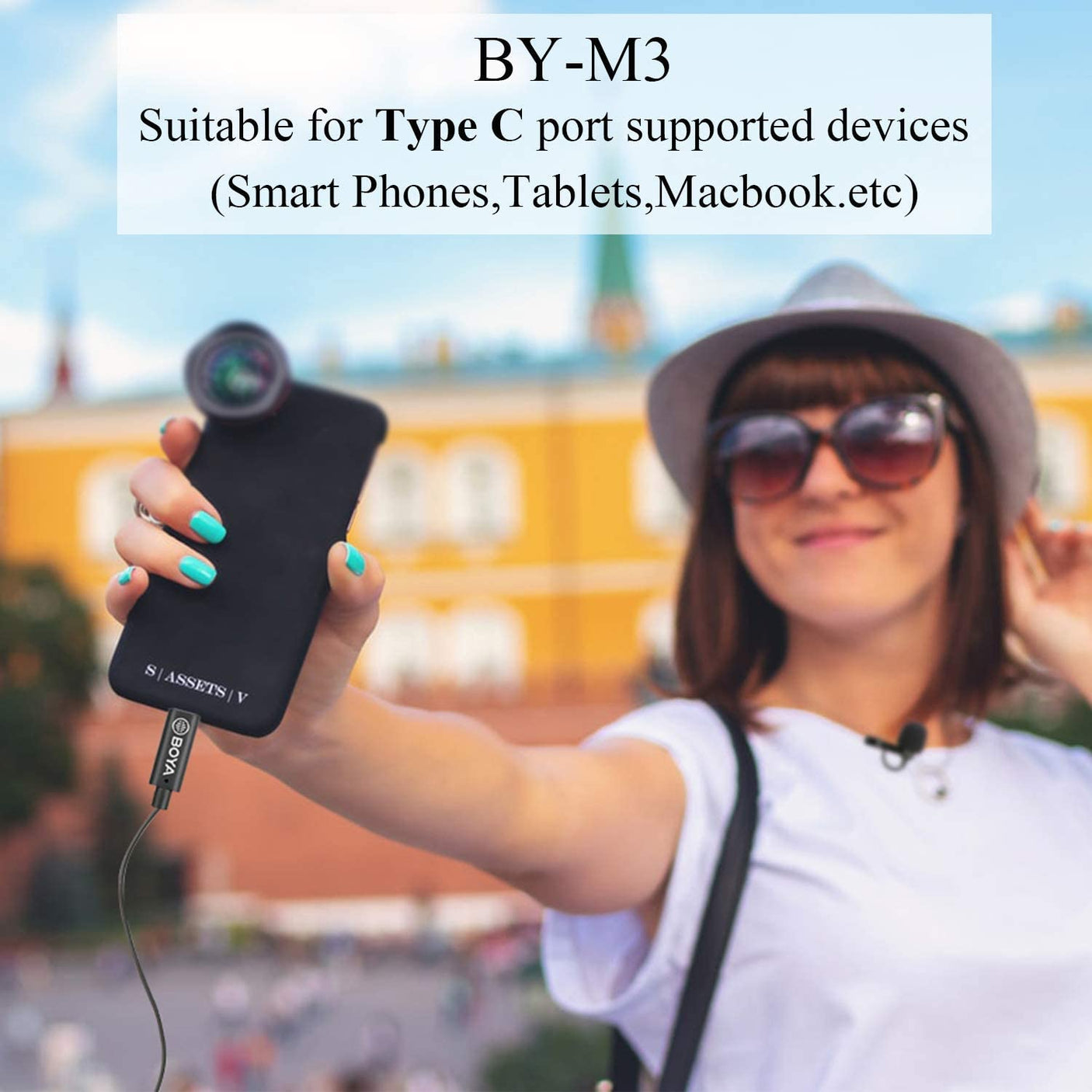 BOYA by-M3 Micro-cravate omnidirectionnel USB C original