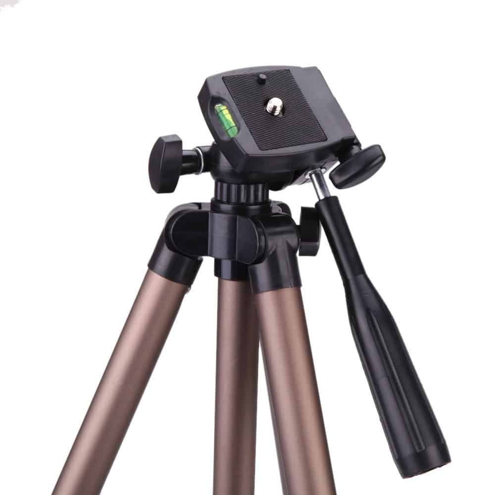 Weifeng WT 3130 trépied d'appareil photo en aluminium léger portable avec sac de transport à culbuteur pour caméscope DV appareil photo reflex numérique Canon Nikon Sony