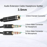 Adaptateur Jack, 3.5mm Femelle vers 2 Double Male Jack