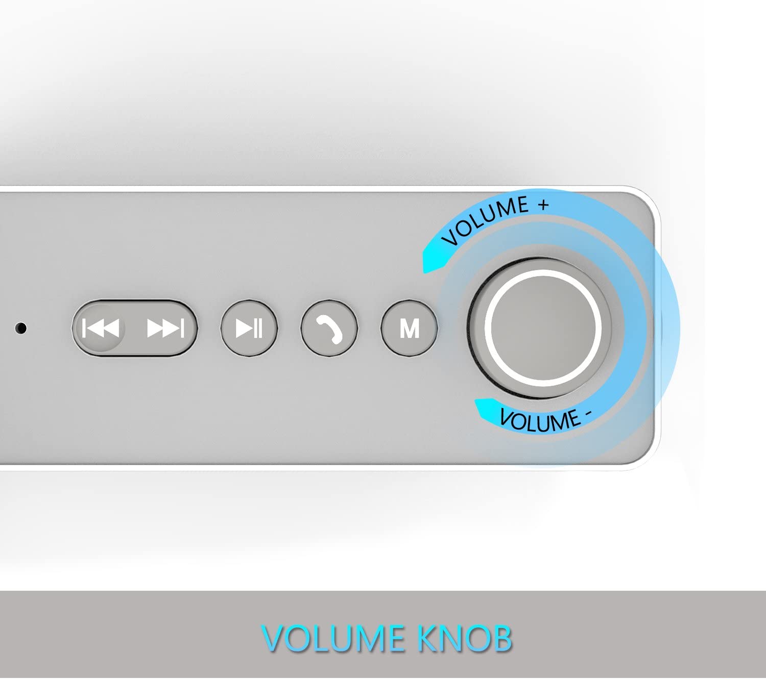 Monstercube MC52 Bluetooth Enceinte/Haut-Parleur Bluetooth sans Fil Enceinte stéréo avec Microphone pour Les téléphones et Les Autres appareils équipés Bluetooth