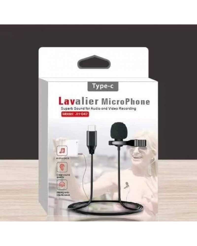 Lavalier Mic Lavalier Wireless Microphone Superb Sound Live And Recording For 3.5 Aux/Type C/Lightning