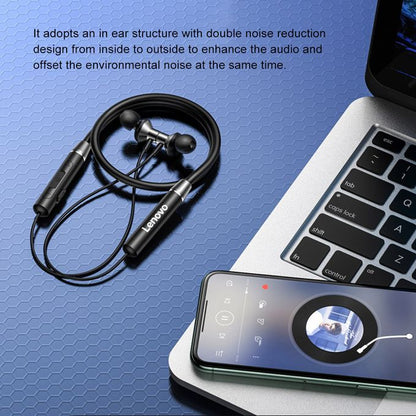 Écouteurs intra-auriculaires Bluetooth Lenovo HE05 avec micro Blanc