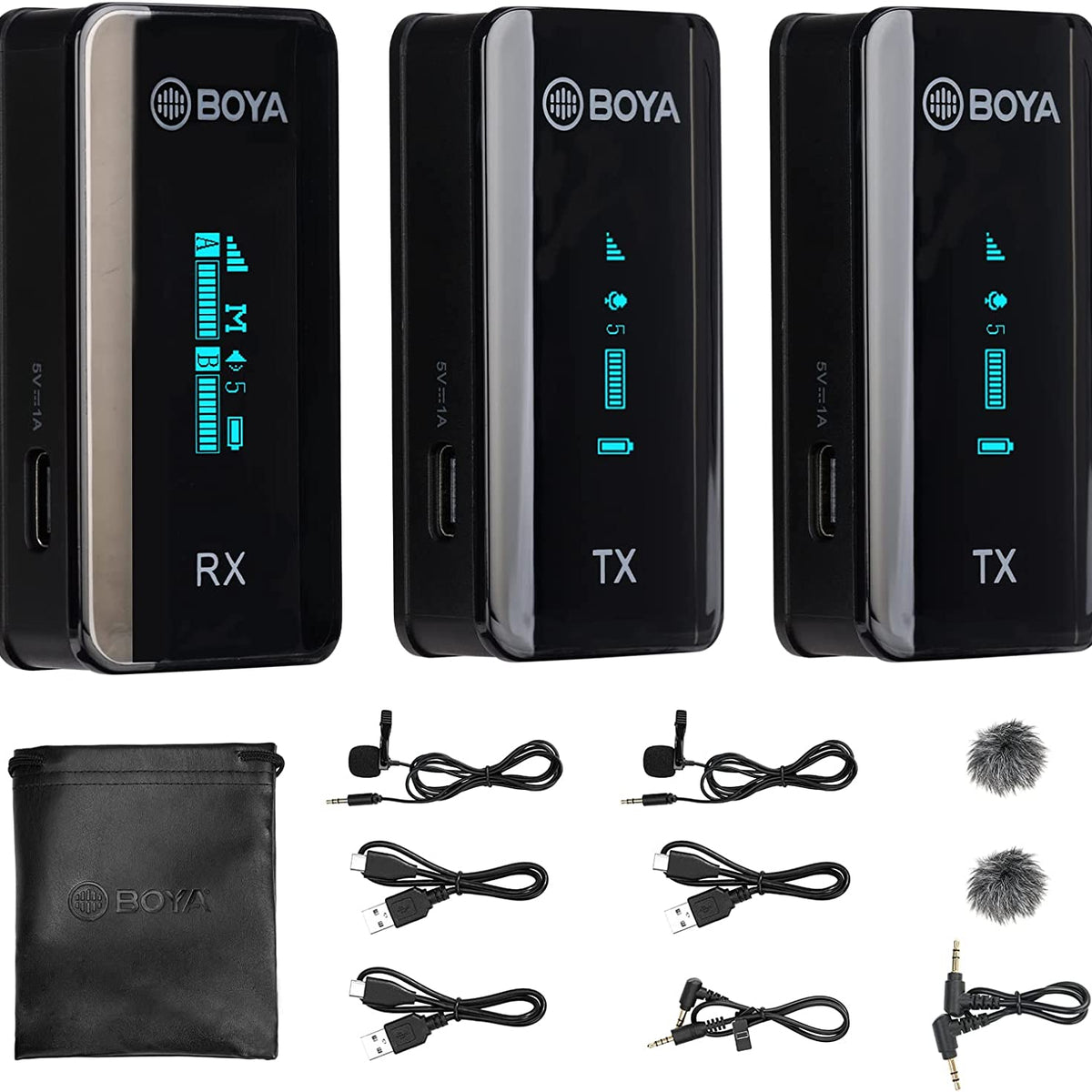 BOYA by-XM6 S2 2,4 GHz Double système de microphone Lavalier sans fil ...