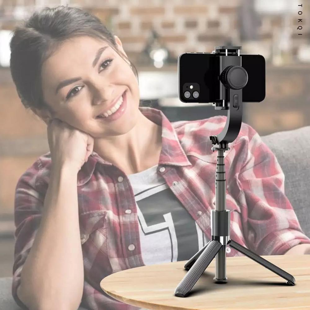 STICK SELFIE AVEC STABILISATEUR GIMBAL ET SUPPORT DE TRÉPIED L08