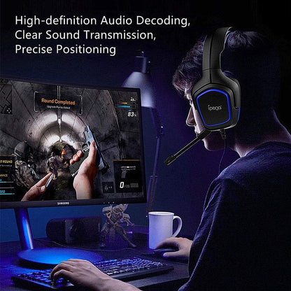 iPEGA PG - Casque Gaming R006B Platinum - Bleu / Vert