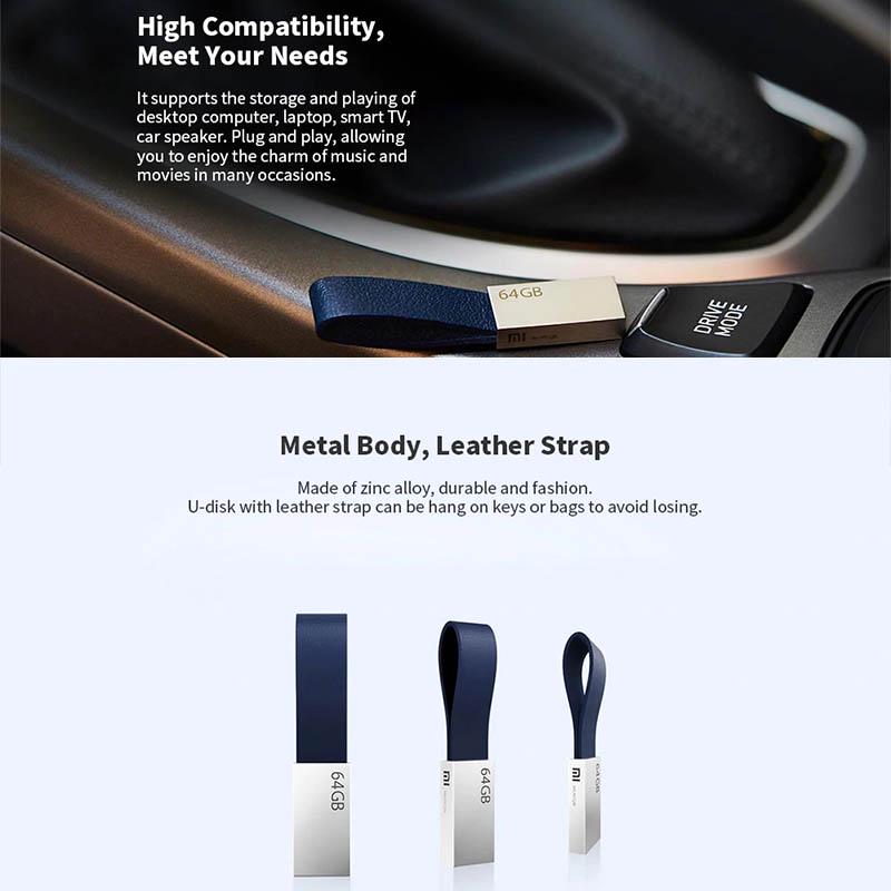 Xiaomi USB3.0 U Disk 64GB haute vitesse jusqu'à 124MBps
