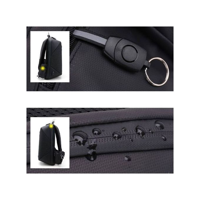 Sac à dos pour ordinateur portable antivol et étanche 15.6"