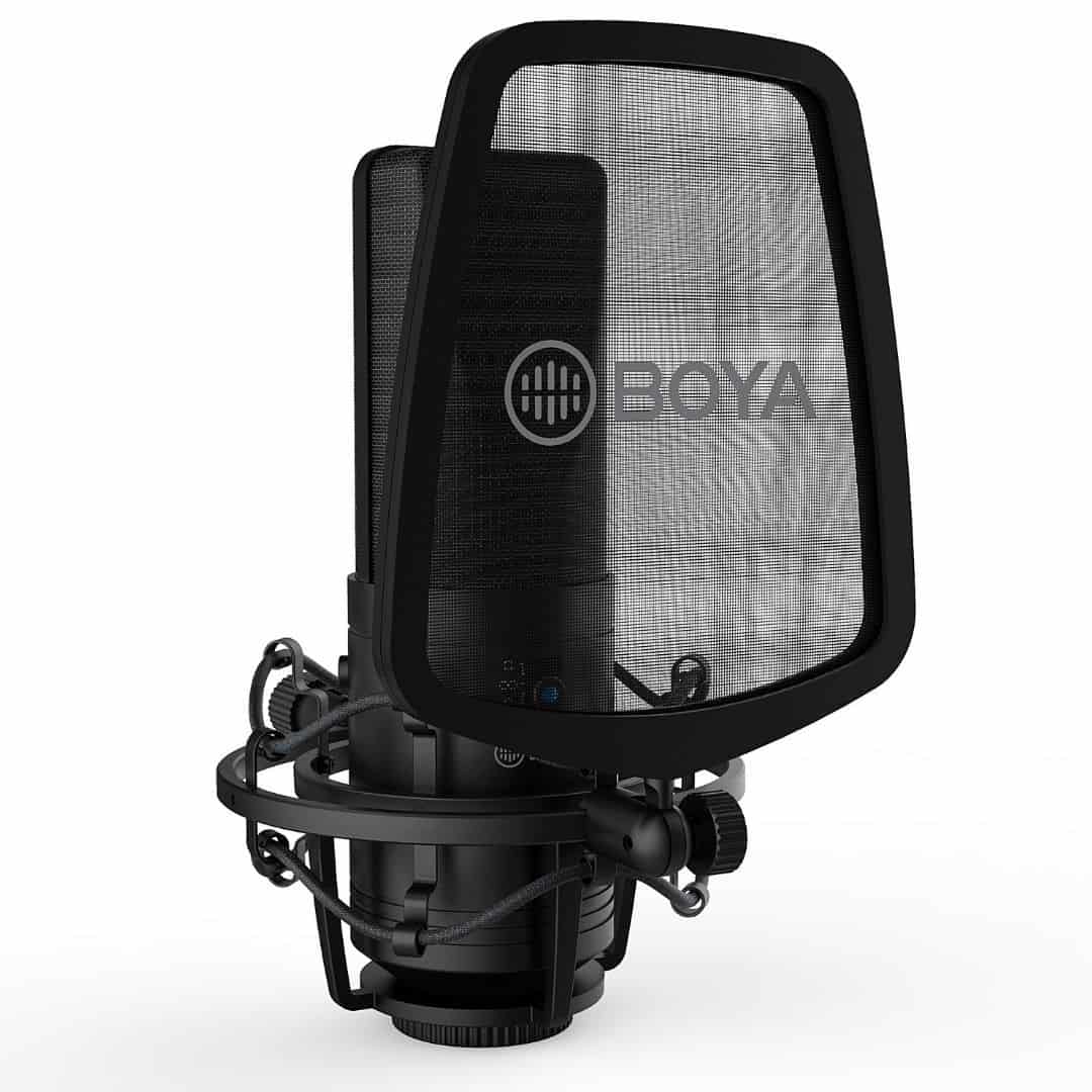 BY-M1000 MICROPHONE À CONDENSATEUR MULTI-MODÈLES À GRAND DIAPHRAGME