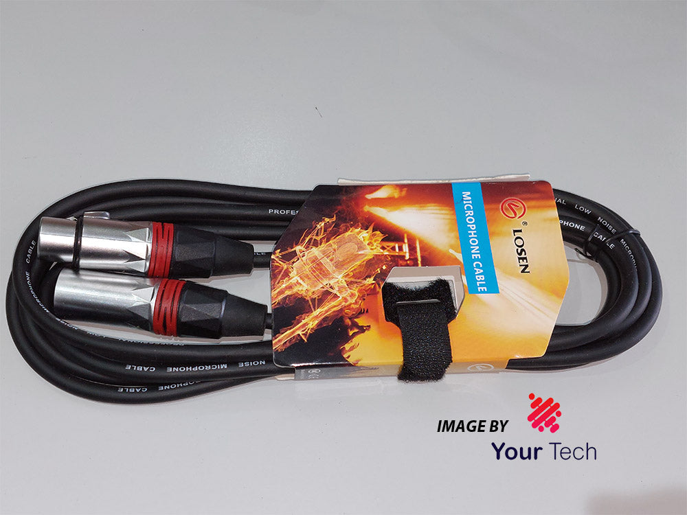 Câble XLR  professionnel LOSEN mâle femelle de microphone
