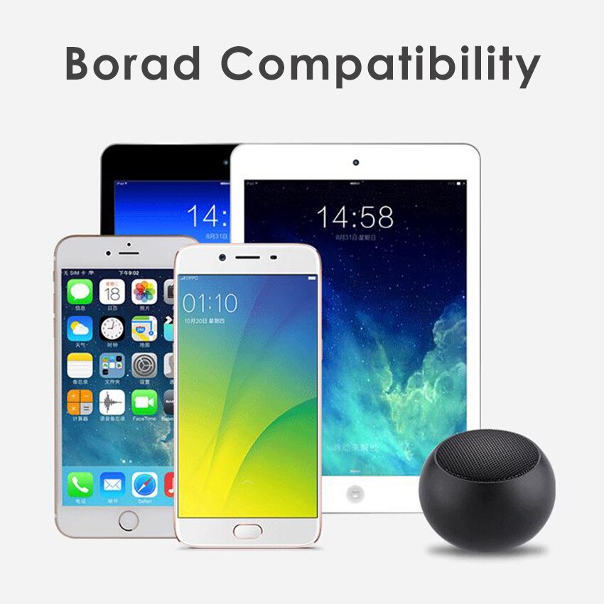 Mini Haut-Parleur Portatif De Bluetooth Stéréo Subwoofer Haut-Parleur Mains Libres avec Microphone Sans Fil