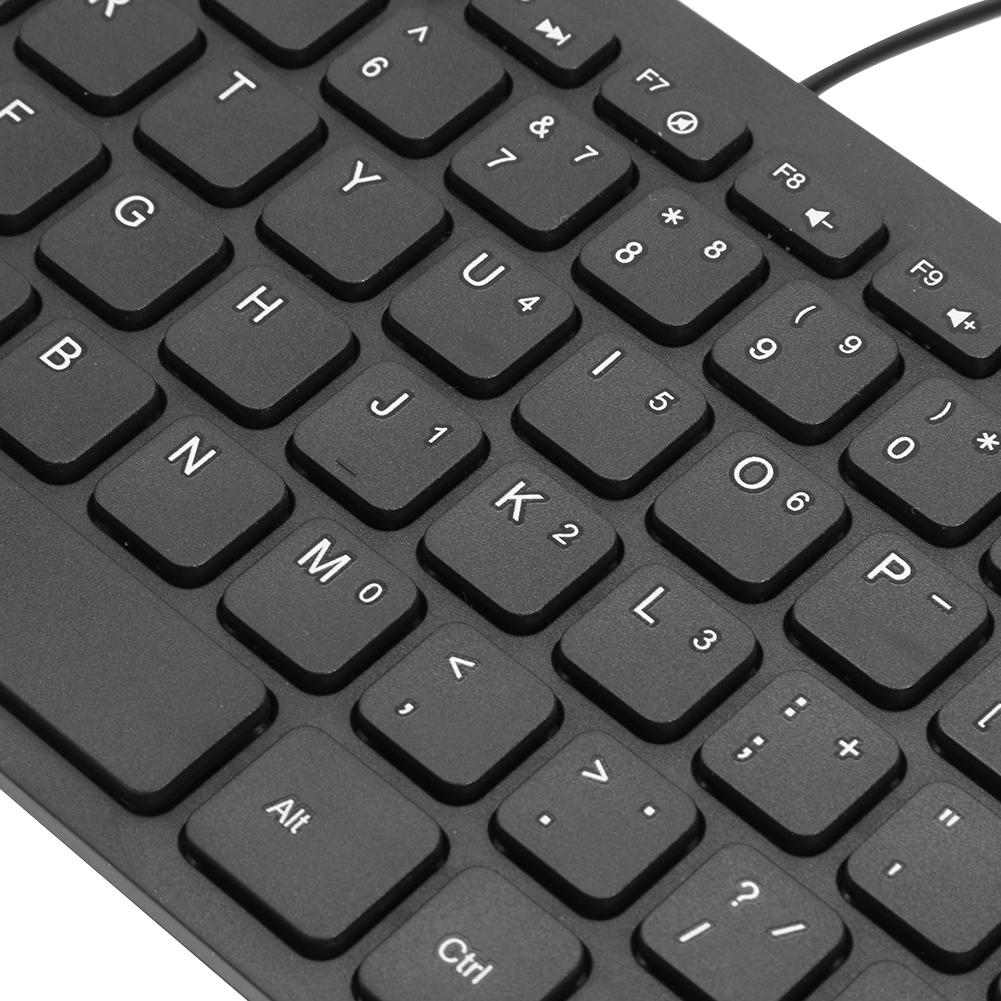 K1000 Multimedia Mini clavier noir étanche pour pc & mac