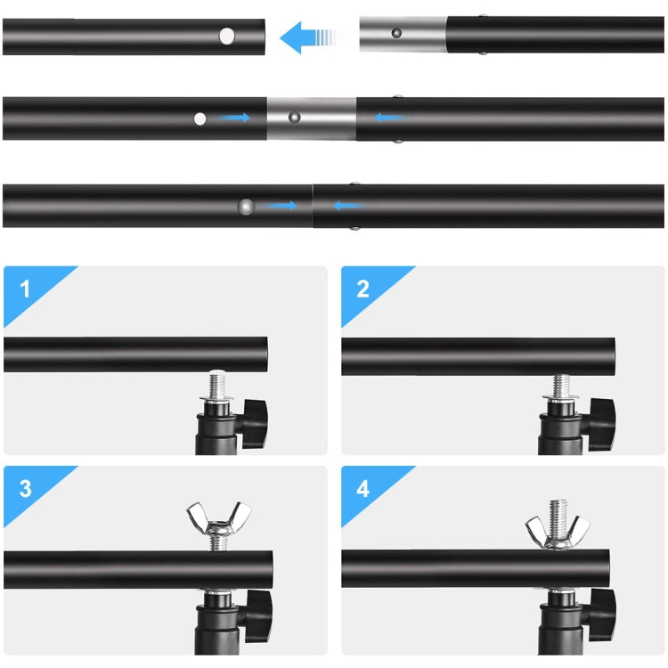 Kit de fond de studio 2x2m avec Green Screen 2x3m PULUZ
