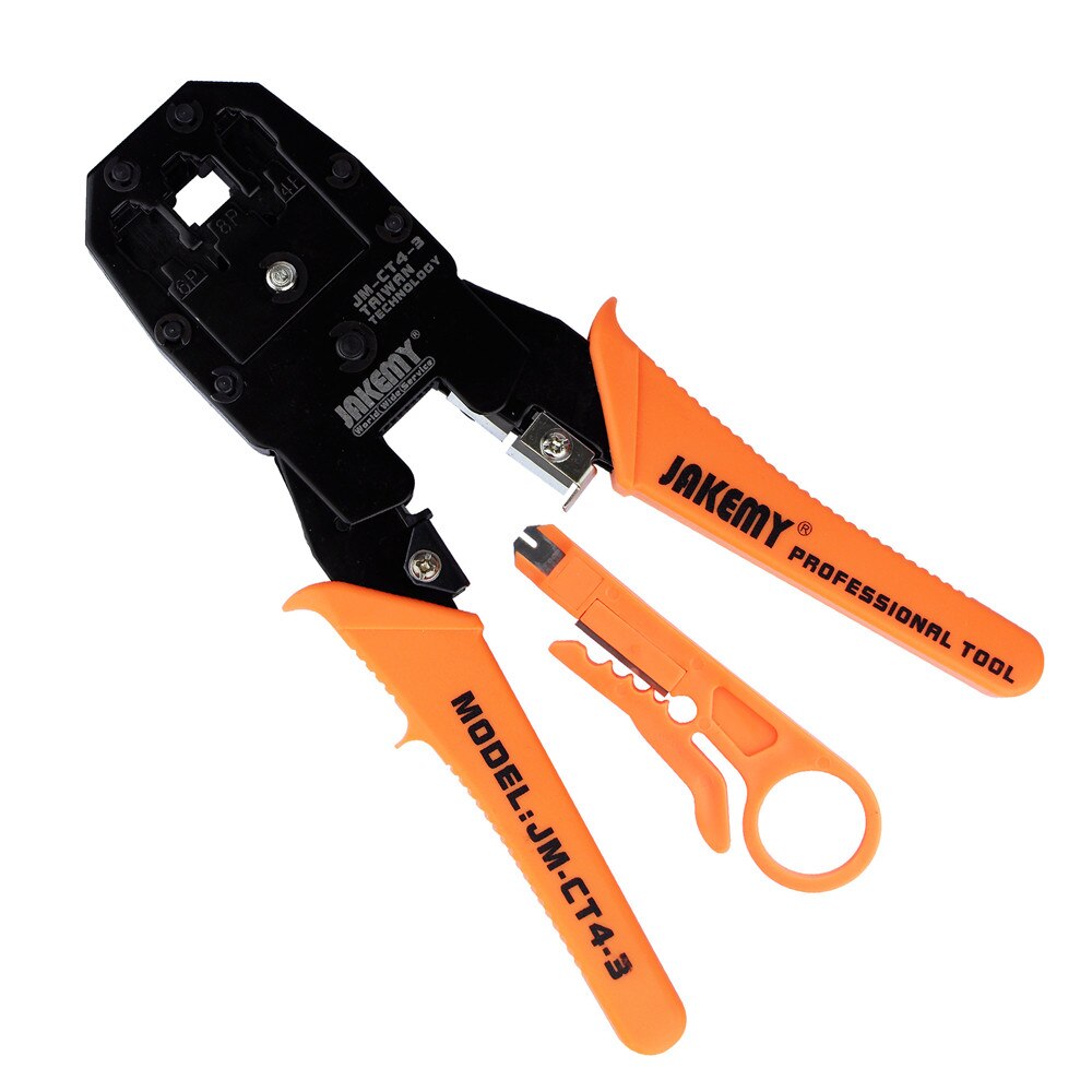 Multitool 4P 6P 8P Jakemy JM-CT4-3 LAN réseau Ethernet câble pince à sertir pince + coupe-fil Kit d'outils de coupe
