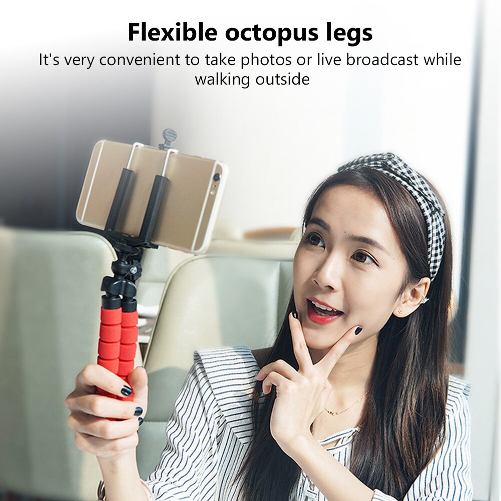 Trépied pour téléphone Éponge flexible Octopus Mini trépied pour