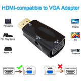 Convertisseur de câble HDMI vers VGA mâle vers femelle