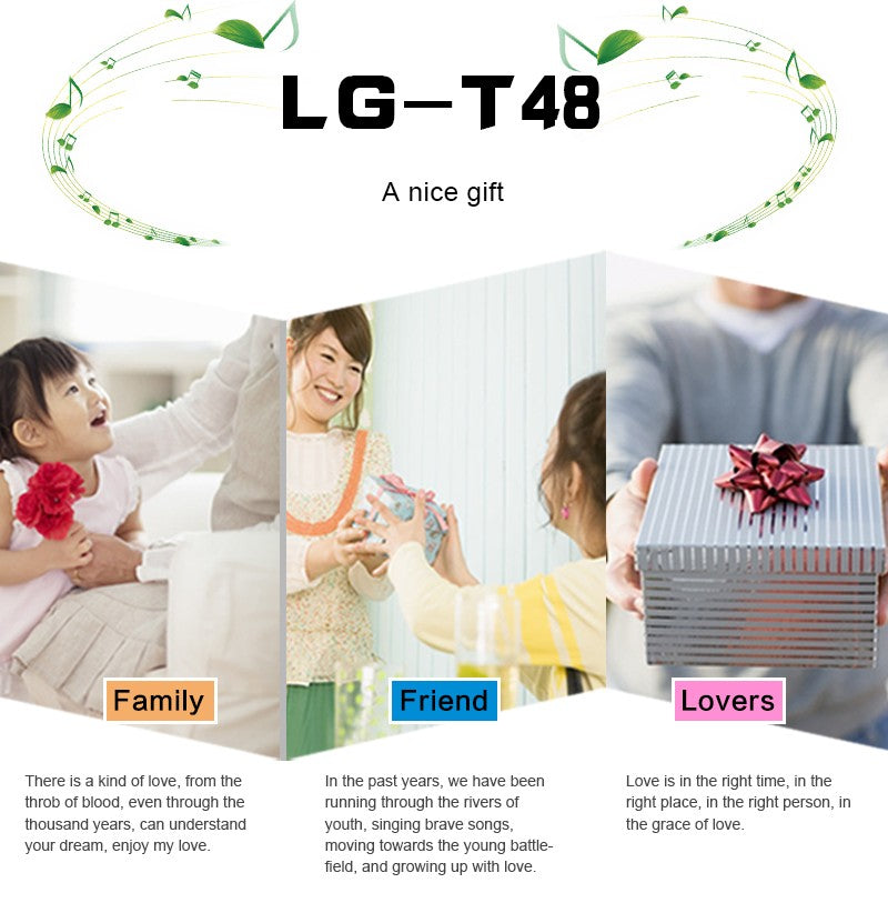 Haut-parleur Bluetooth avec carte SD et AUX LG-T48