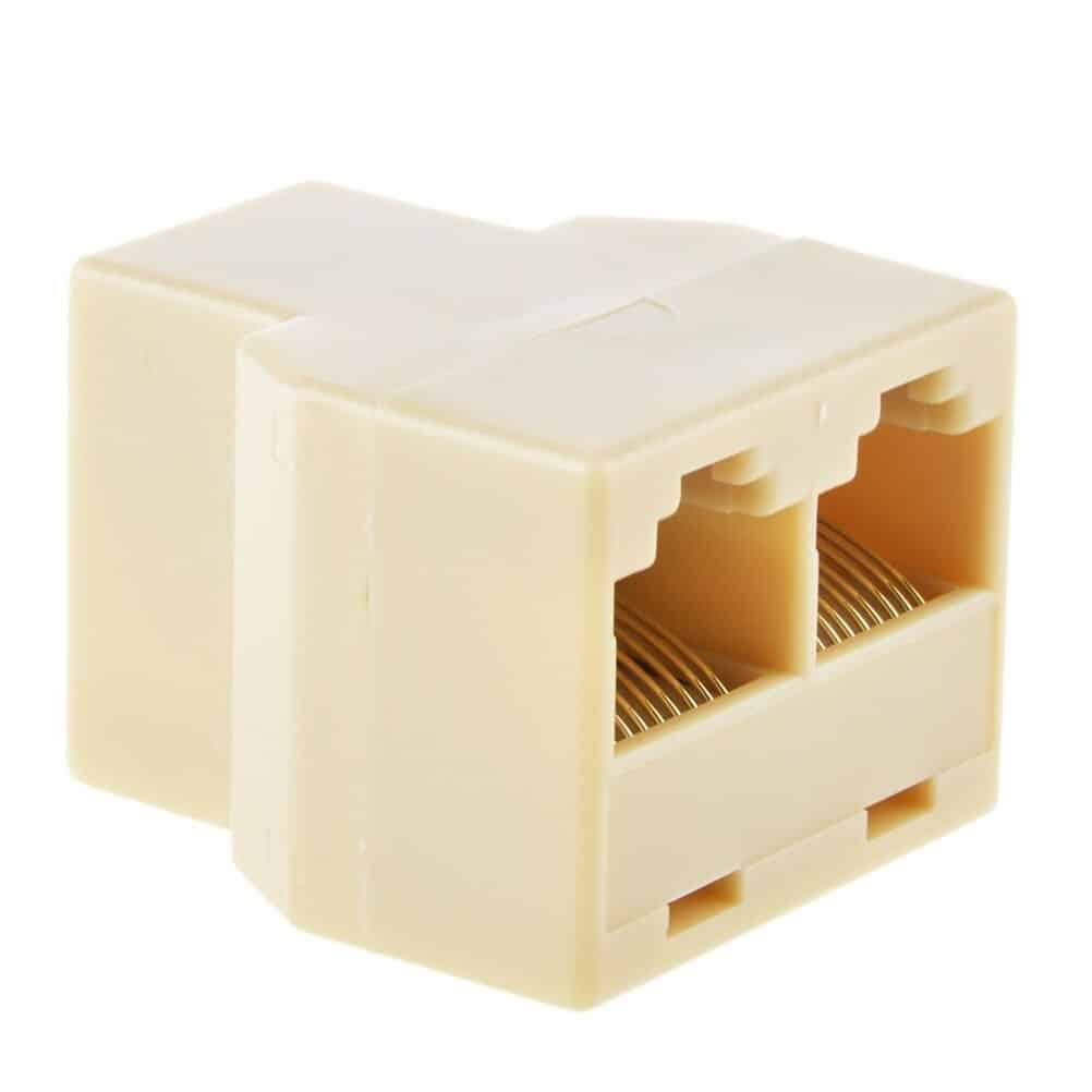 PC RJ45 séparateur connecteur CAT5 séparateur adaptateur réseau double RJ45 CAT 5 6 LAN Ethernet séparateur connecteur adaptateur