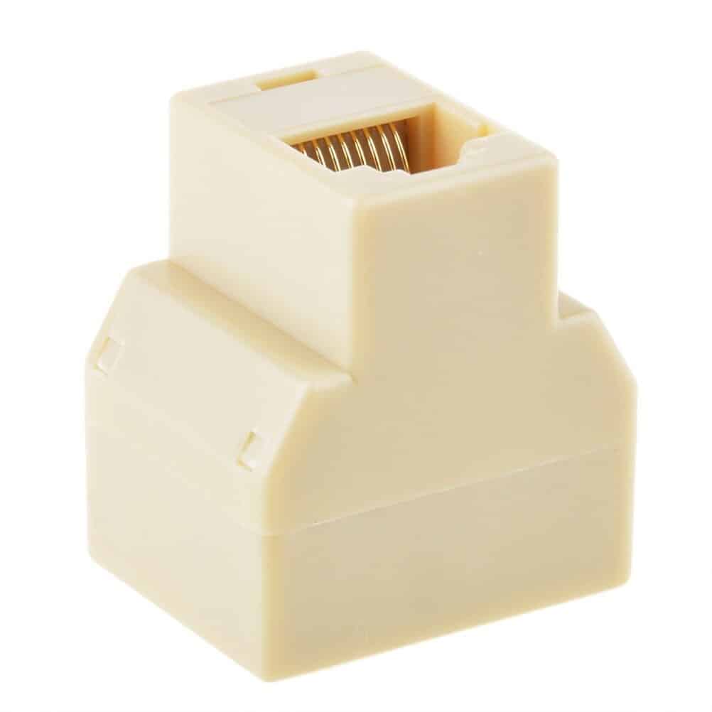 PC RJ45 séparateur connecteur CAT5 séparateur adaptateur réseau double RJ45 CAT 5 6 LAN Ethernet séparateur connecteur adaptateur