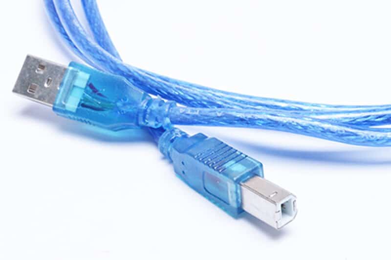 Câble d'imprimante bleu Transparent USB 2.0 haute vitesse Type A mâle à Type B mâle double blindage pour 1.5 m noir et blue