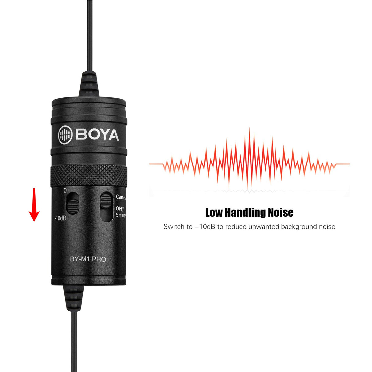 BOYA By-M1 Pro – Microphone à condensateur omnidirectionnel Lavalie