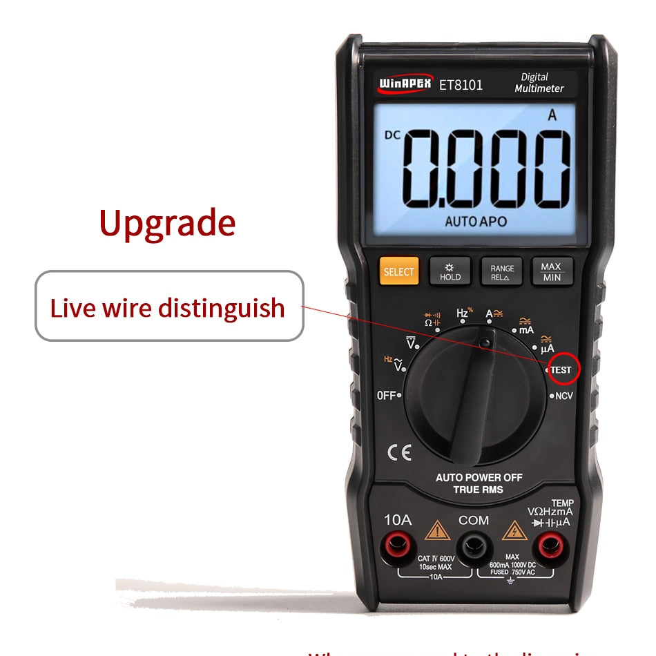 Multimètre numérique professionnel WINAPEX ET 8101