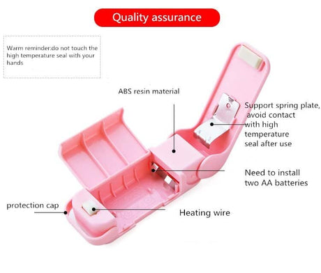 Machine de cachetage puce sac en plastique scellant sacs Clips thermoscelleur Mini Portable