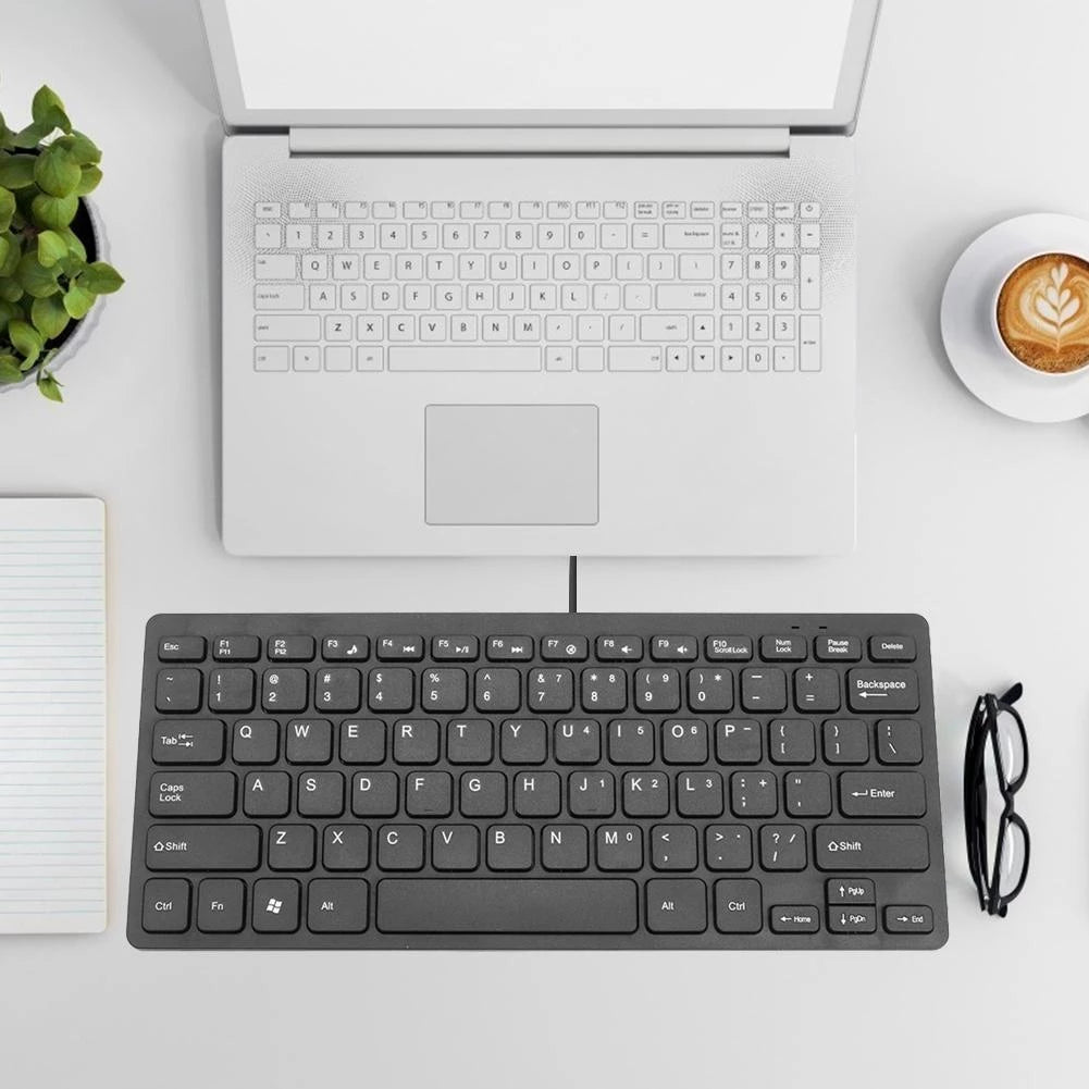 K1000 Multimedia Mini clavier noir étanche pour pc & mac