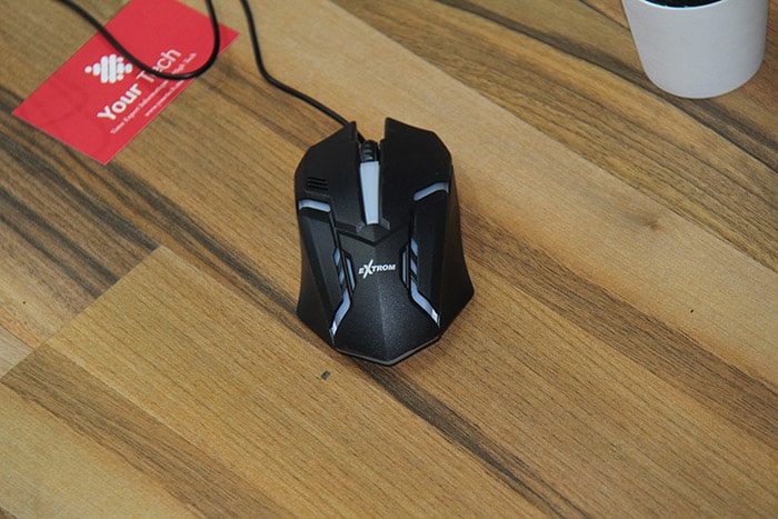 Souris de jeu 3D optique avec capteur bleu 1600DPI EXTROM