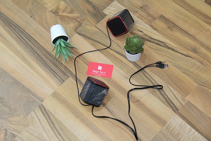 Haut-parleur USB 2.0 design de mode pour ordinateur portable bos-sk473