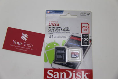 Carte mémoire SanDisk 256 Go Ultra, Extreme et Extreme Pro