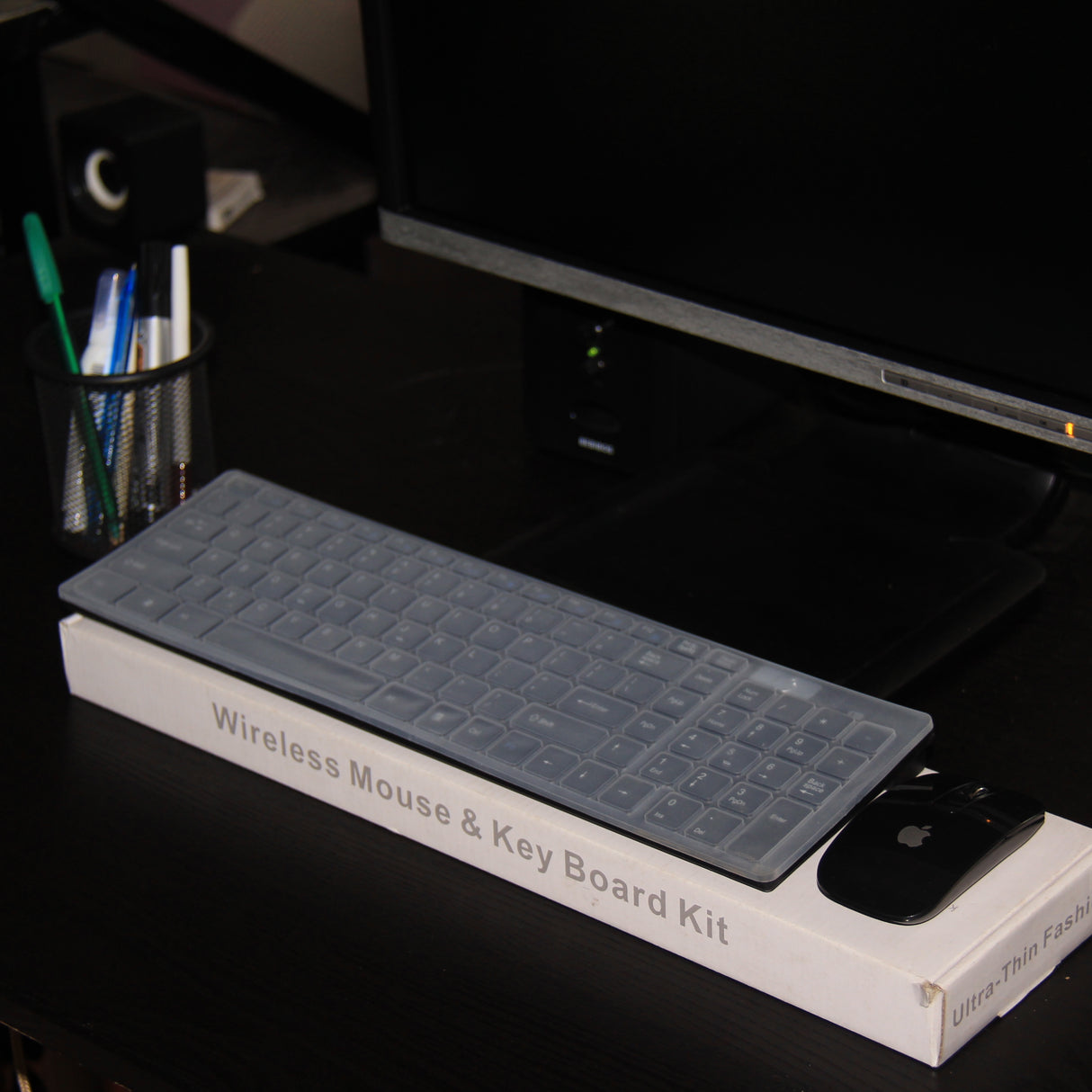 Clavie et souris sans fil 2.4GHz avec protection de clavie