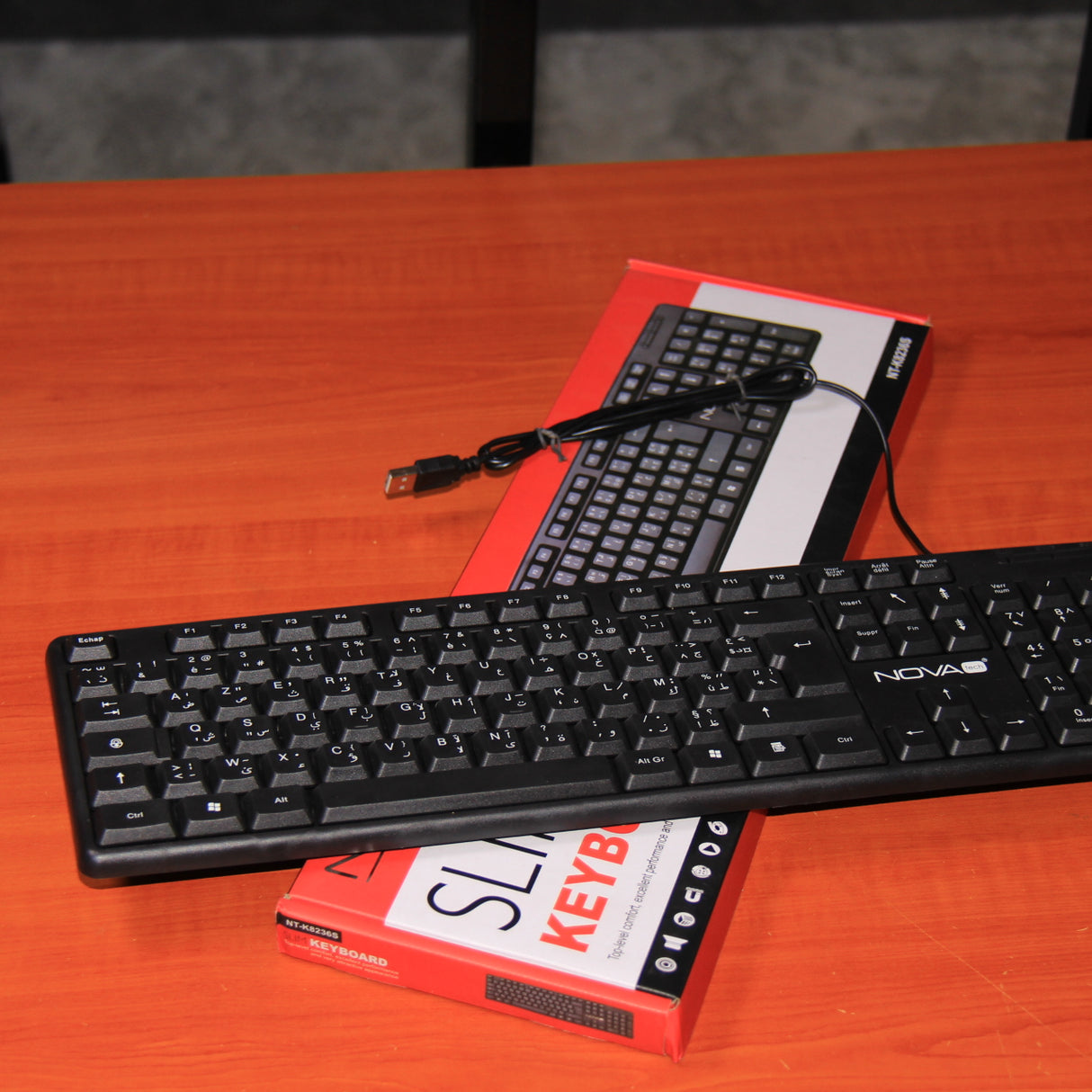 Clavier USB Slim de Bureau Nova tech