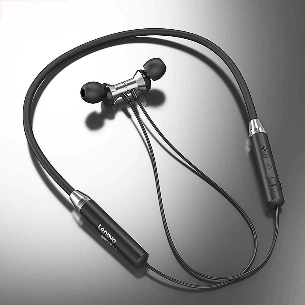 Écouteurs intra-auriculaires Bluetooth Lenovo HE05 avec micro Blanc