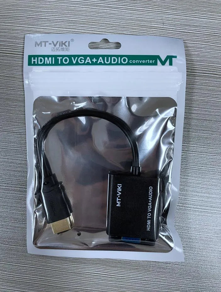 Adaptateur convertisseur HDMI vers VGA 1080P 60HZ avec audio