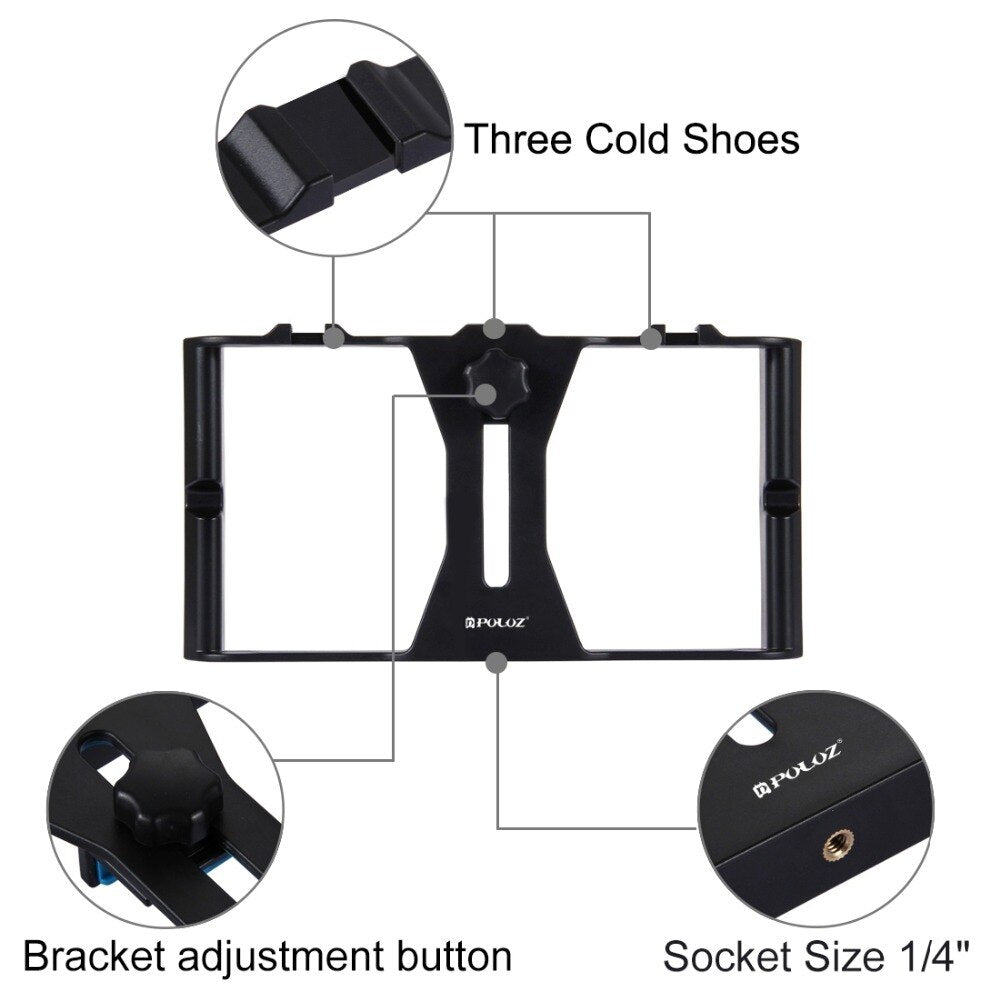 Stabilisateur de mallette PULUZ Dual Handheld