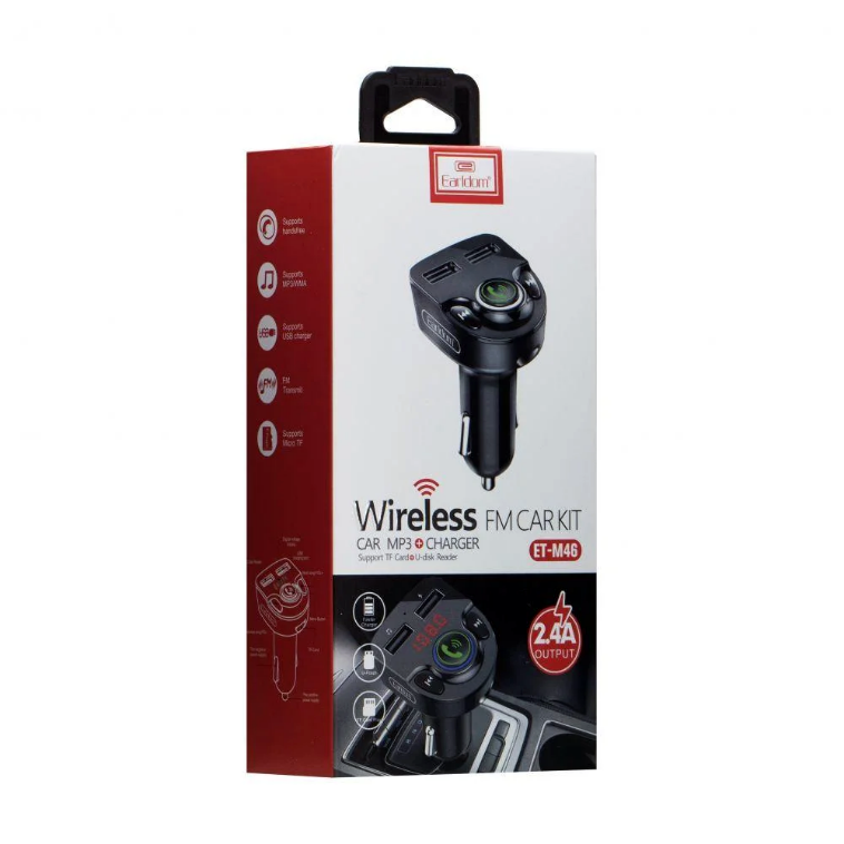 Kit voiture chargeur FM sans fil Earldom ET-M46