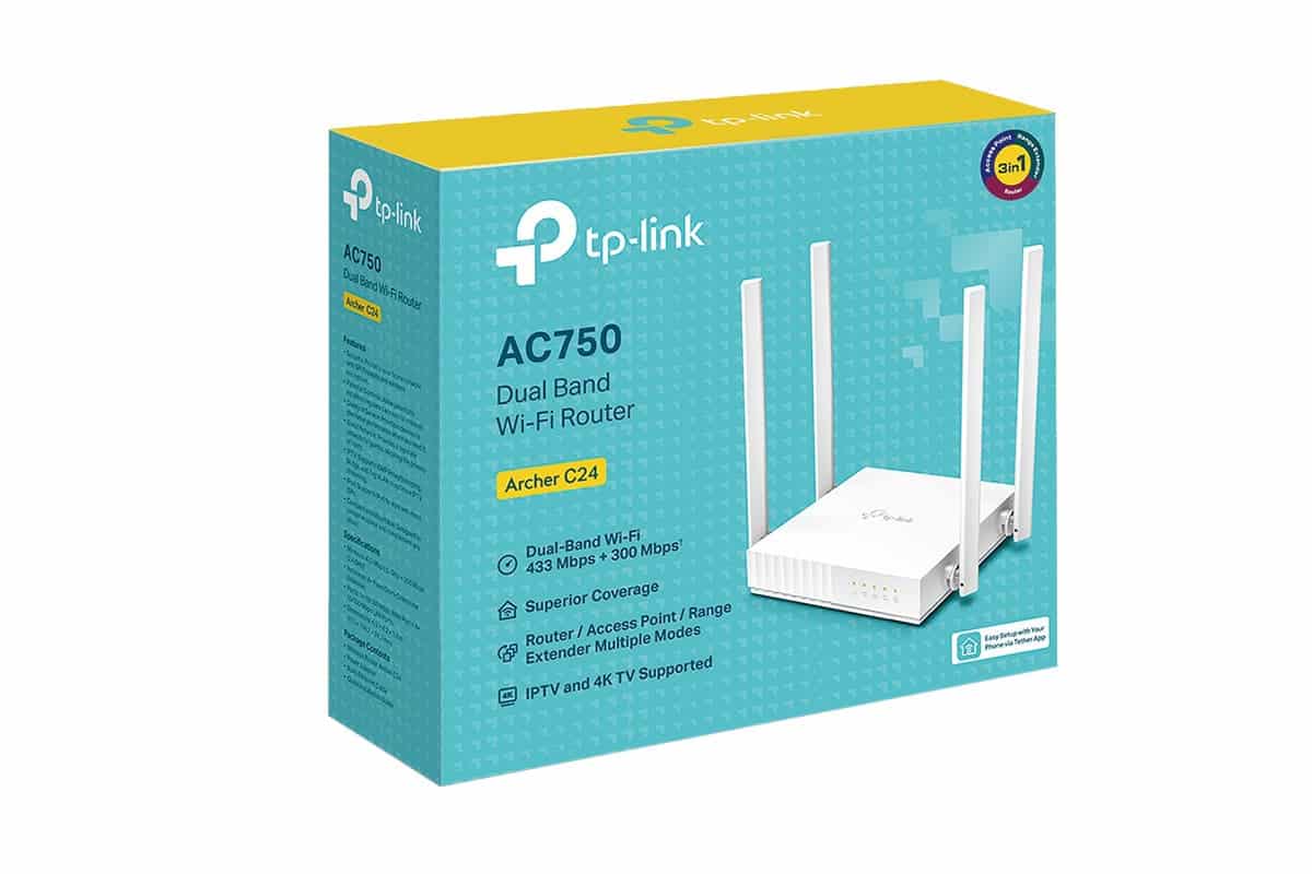 TP-Link AC750 Dual Band Wi-Fi Router (ARCHER-C24)
