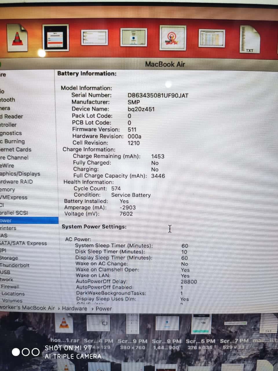 MacBook air core i7 1.7Ghz 8go Ram 256go SSD 2013