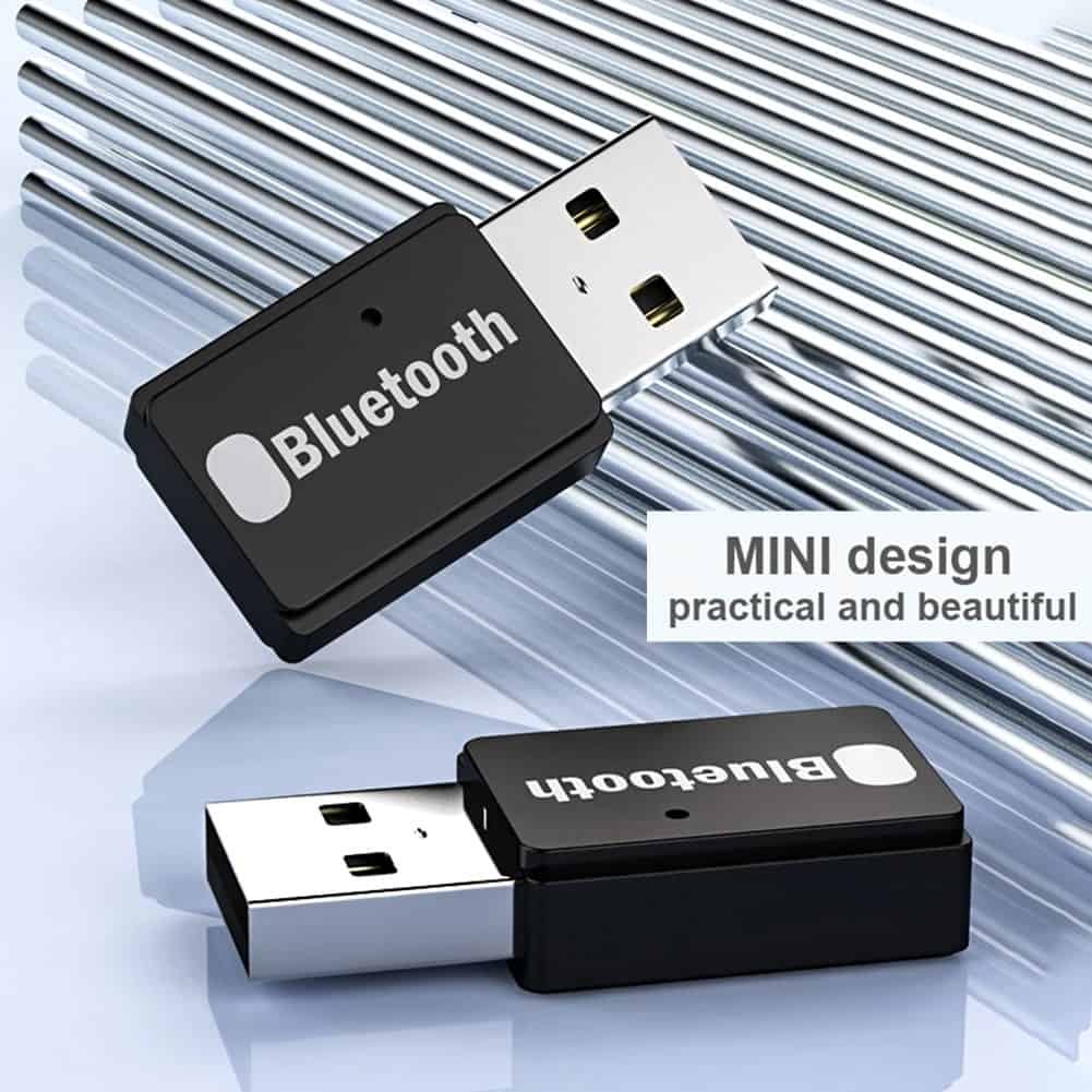 T7 sans fil PC Audio musique émetteur Bluetooth 5.0 carte son USB adaptateur pour Windows 7/8/10 / XP Linux