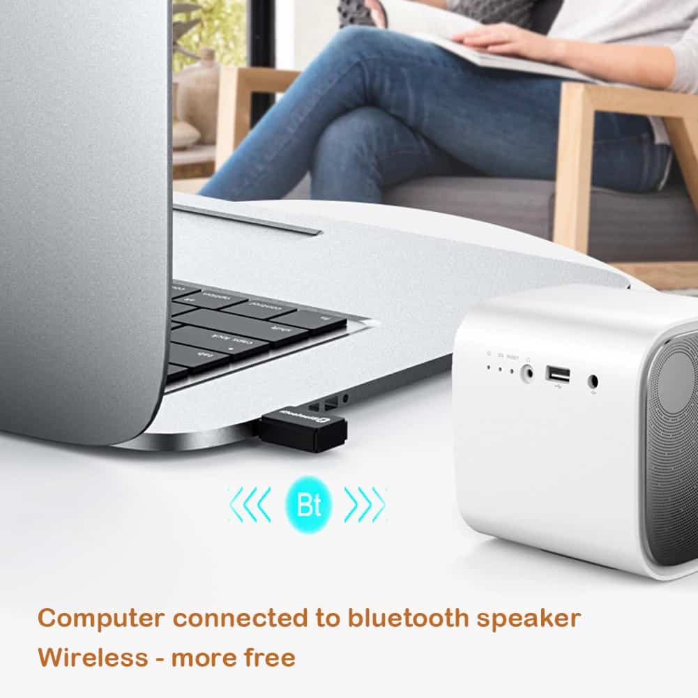 T7 sans fil PC Audio musique émetteur Bluetooth 5.0 carte son USB adaptateur pour Windows 7/8/10 / XP Linux