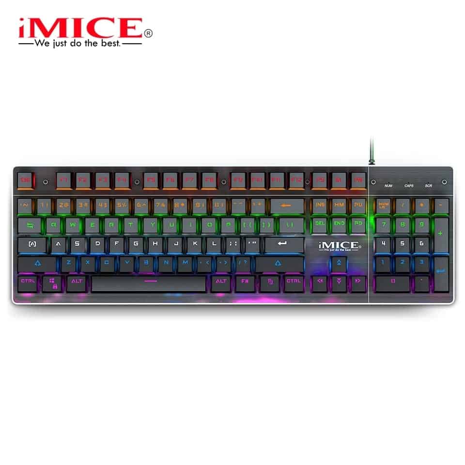 IMICE-PC MK-X80 Cool, clavier mécanique filaire, Notebook, clavier de jeu universel rétroéclairé
