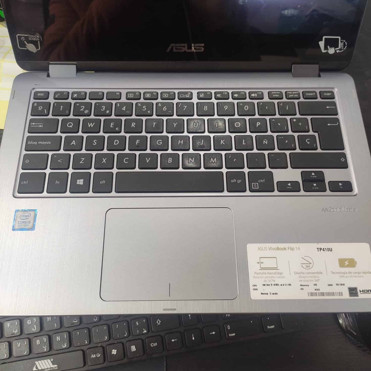 ASUS VivoBook Flip 14 Intel® Core™ i5 8eme generation SonicMaster (reconditionné)