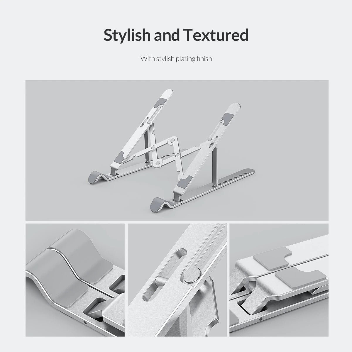 دعم لابتوب قابل للطي من الألمنيوم عالي الجودة