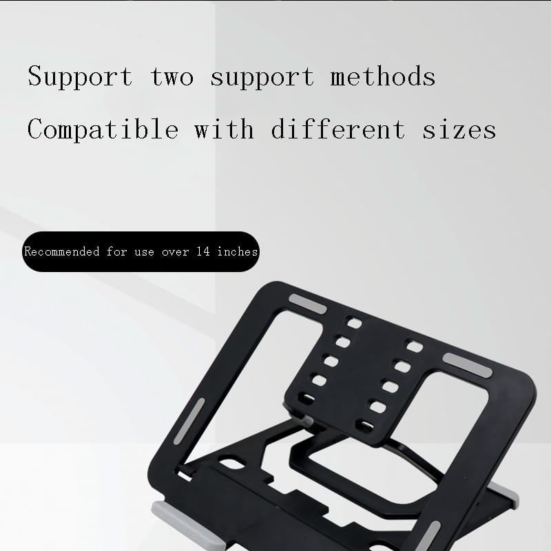 Support pour ordinateur portable ergonomique en ABS solide avec hauteur réglable