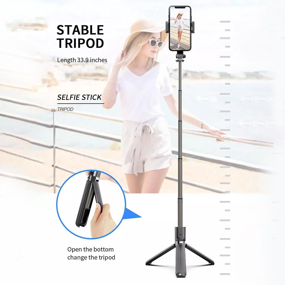 STICK SELFIE AVEC STABILISATEUR GIMBAL ET SUPPORT DE TRÉPIED L08