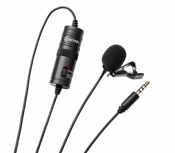 BOYA BY-M1 3.5mm Audio Video Record Lavalier Lapel Microphone